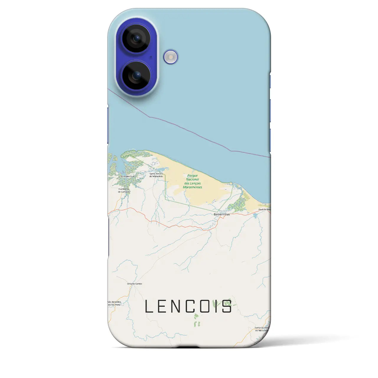 【レンソイス（ブラジル）】地図柄iPhoneケース（バックカバータイプ）