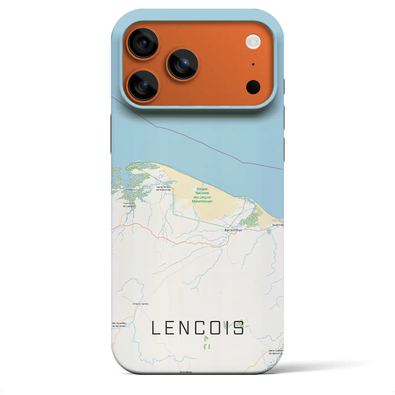 【レンソイス（ブラジル）】地図柄iPhoneケース（バックカバータイプ）