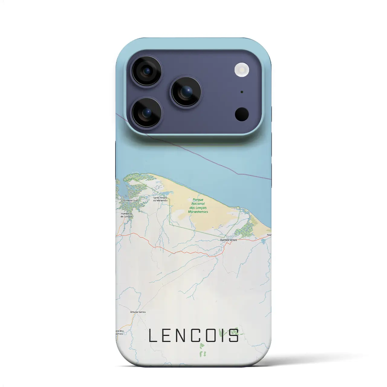 【レンソイス（ブラジル）】地図柄iPhoneケース（バックカバータイプ）