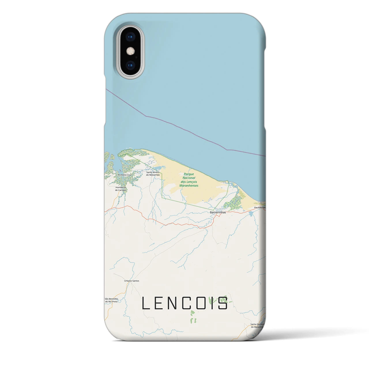 【レンソイス（ブラジル）】地図柄iPhoneケース（バックカバータイプ）