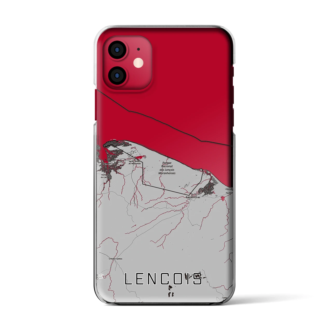 【レンソイス（ブラジル）】地図柄iPhoneケース（クリアタイプ）