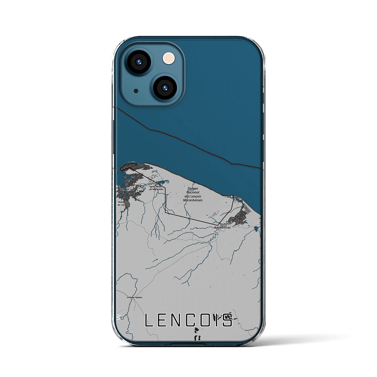 【レンソイス（ブラジル）】地図柄iPhoneケース（クリアタイプ）