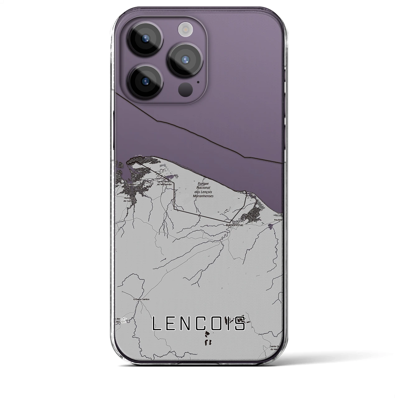 【レンソイス（ブラジル）】地図柄iPhoneケース（クリアタイプ）