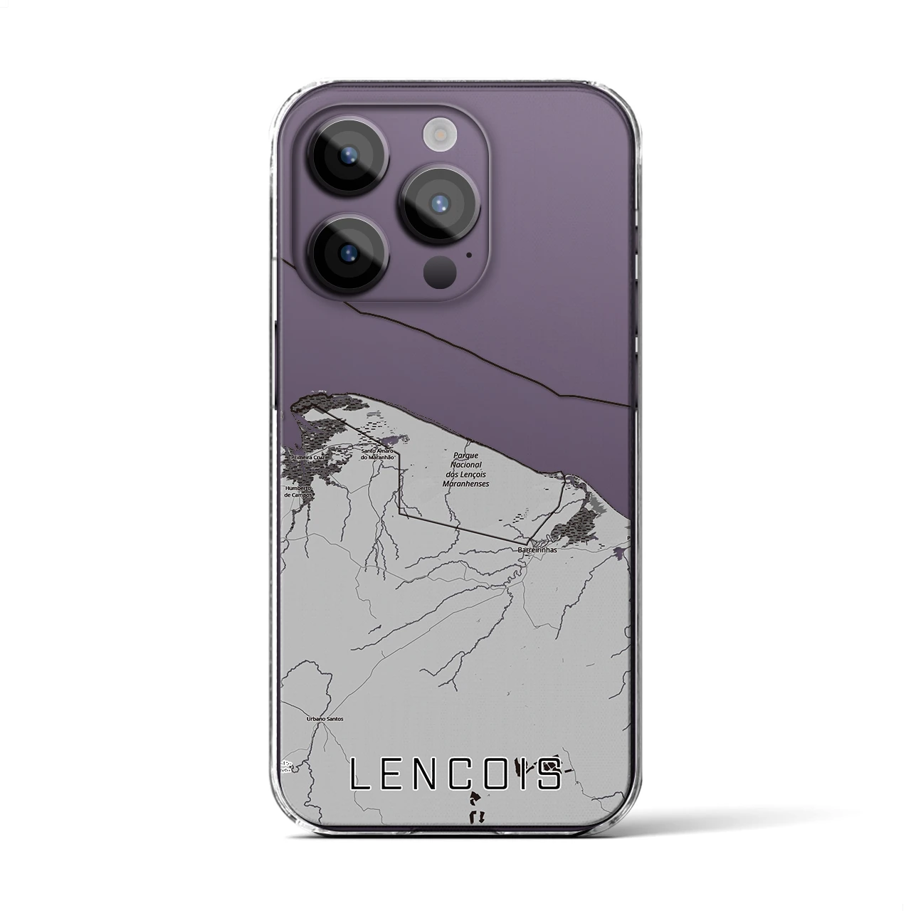 【レンソイス（ブラジル）】地図柄iPhoneケース（クリアタイプ）