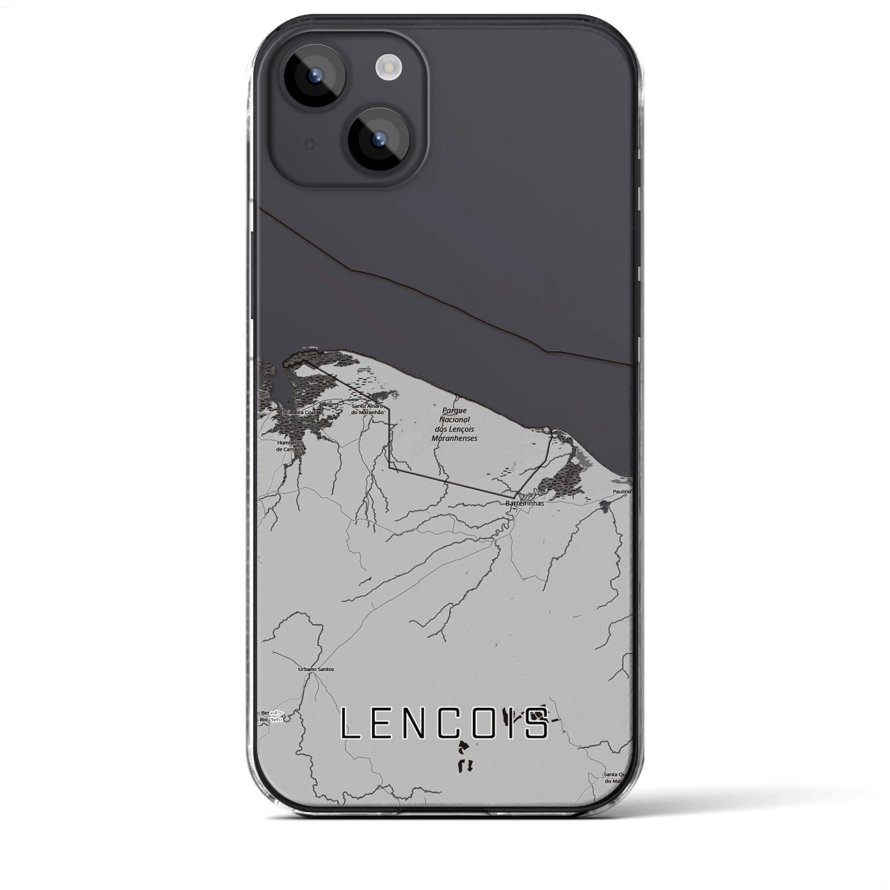 【レンソイス（ブラジル）】地図柄iPhoneケース（クリアタイプ）