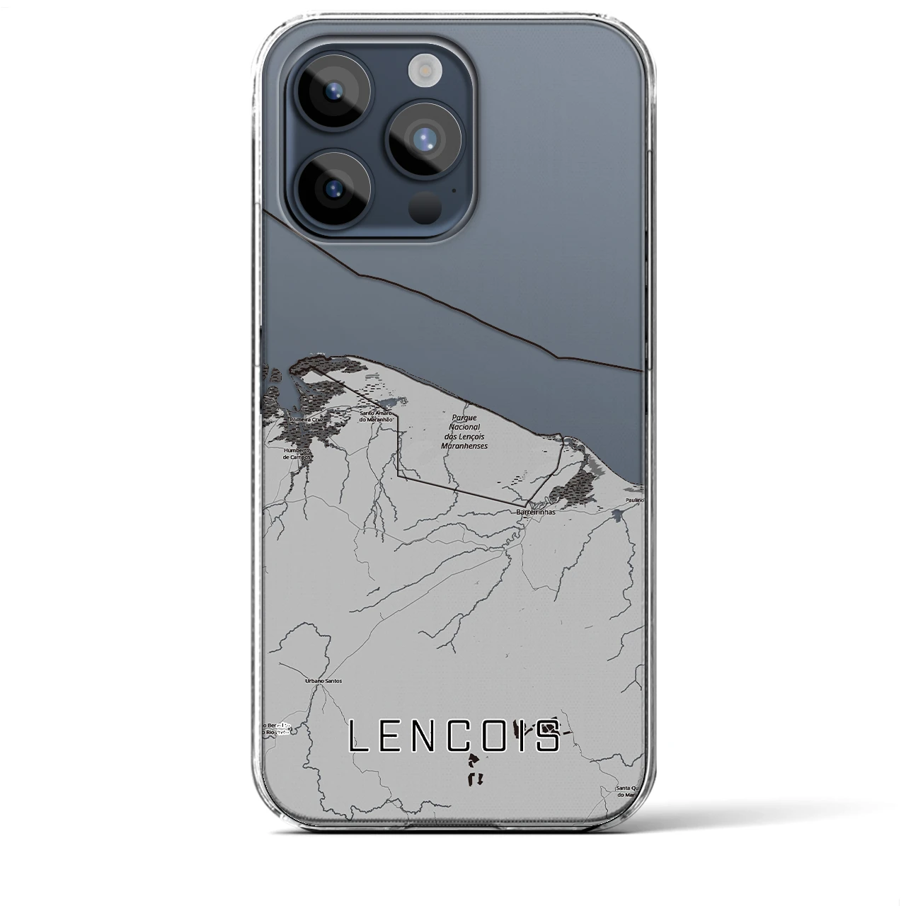 【レンソイス（ブラジル）】地図柄iPhoneケース（クリアタイプ）