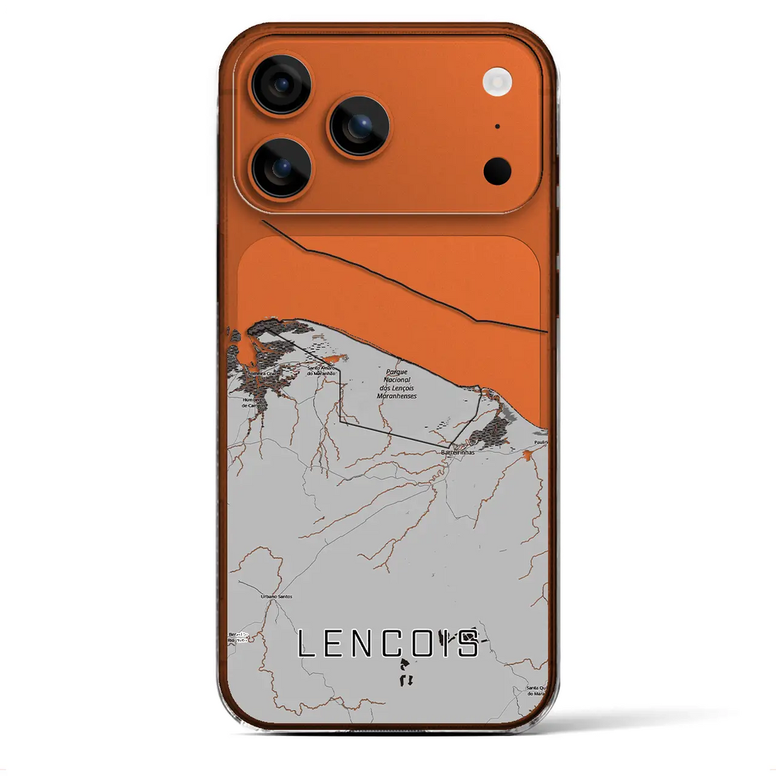 【レンソイス（ブラジル）】地図柄iPhoneケース（クリアタイプ）