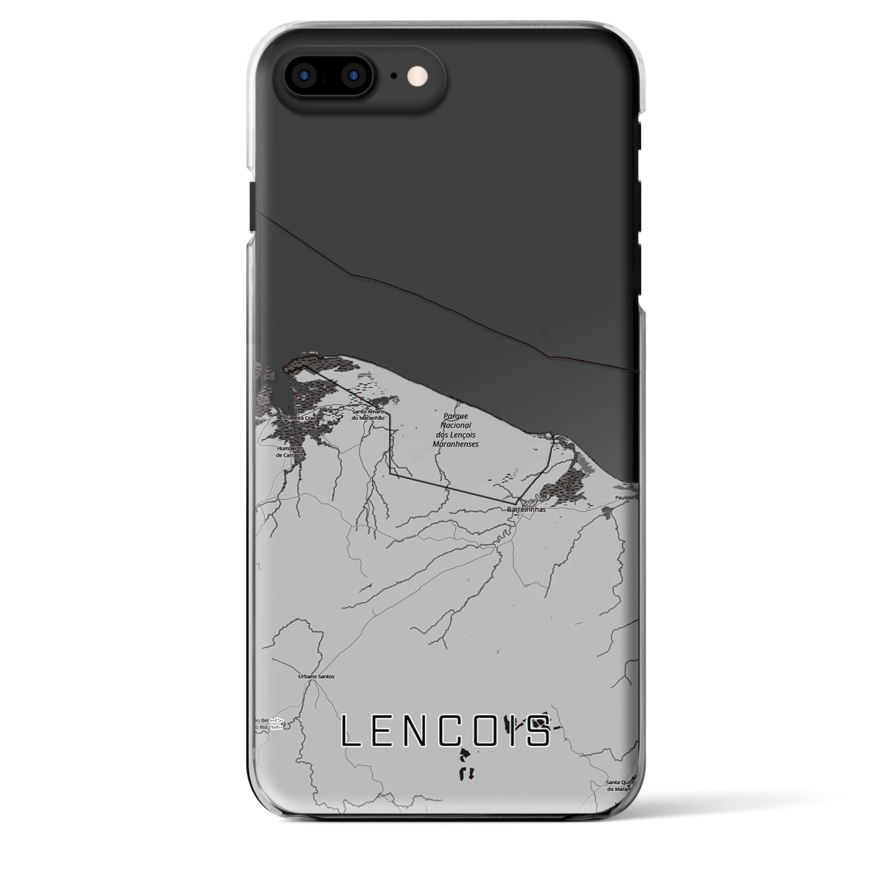 【レンソイス（ブラジル）】地図柄iPhoneケース（クリアタイプ）