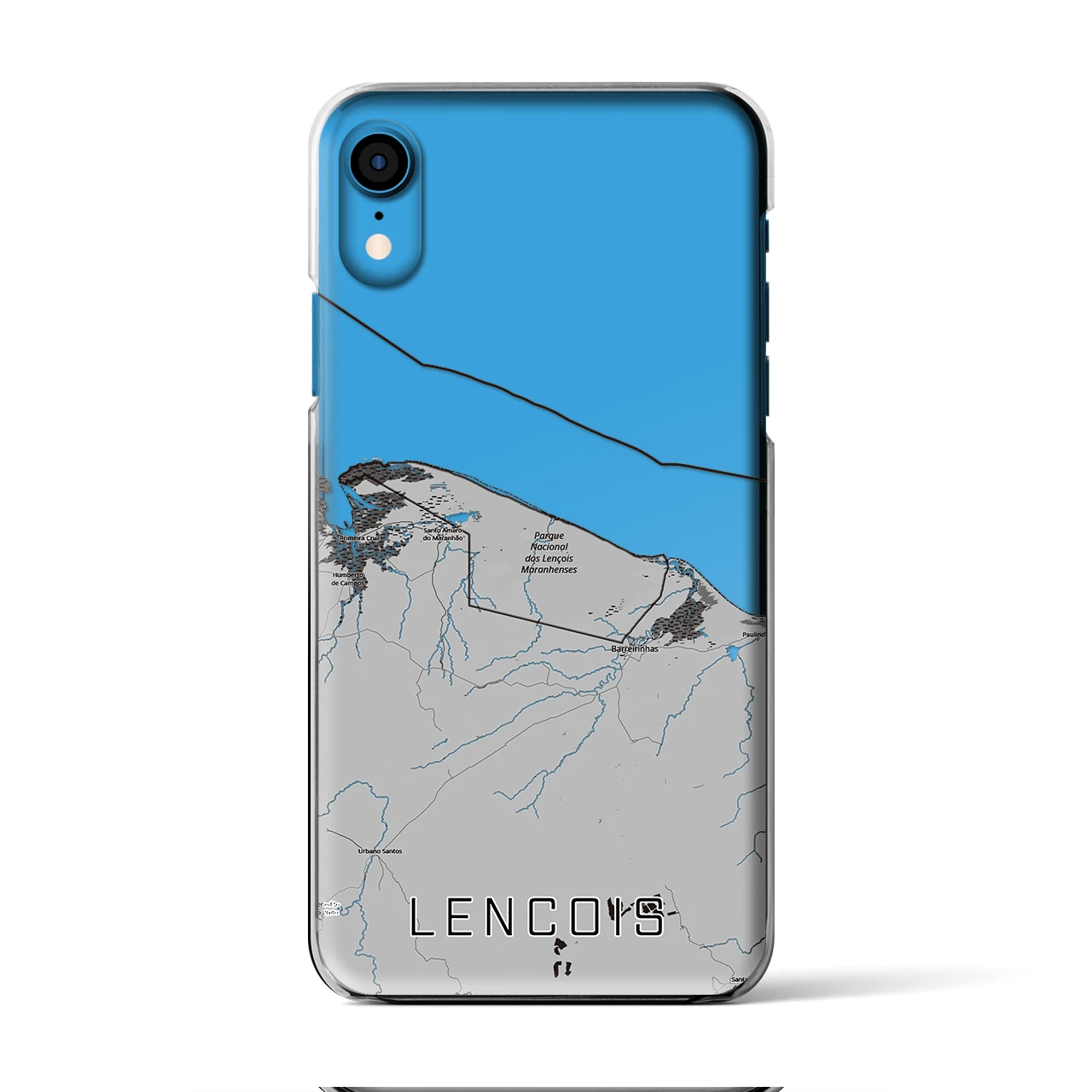 【レンソイス（ブラジル）】地図柄iPhoneケース（クリアタイプ）