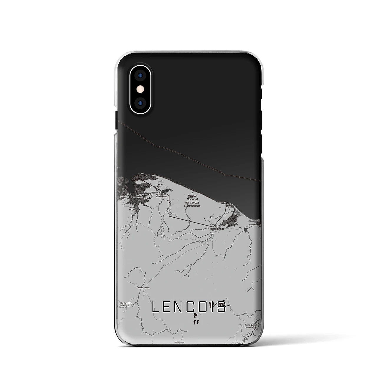 【レンソイス（ブラジル）】地図柄iPhoneケース（クリアタイプ）