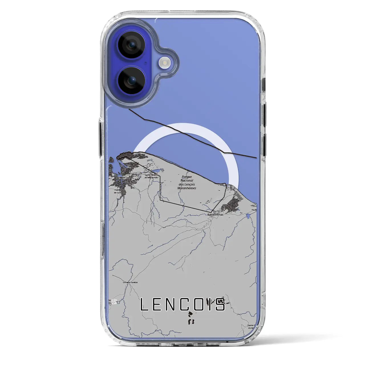 【レンソイス（ブラジル）】地図柄iPhoneケース（MagSafeタイプ）