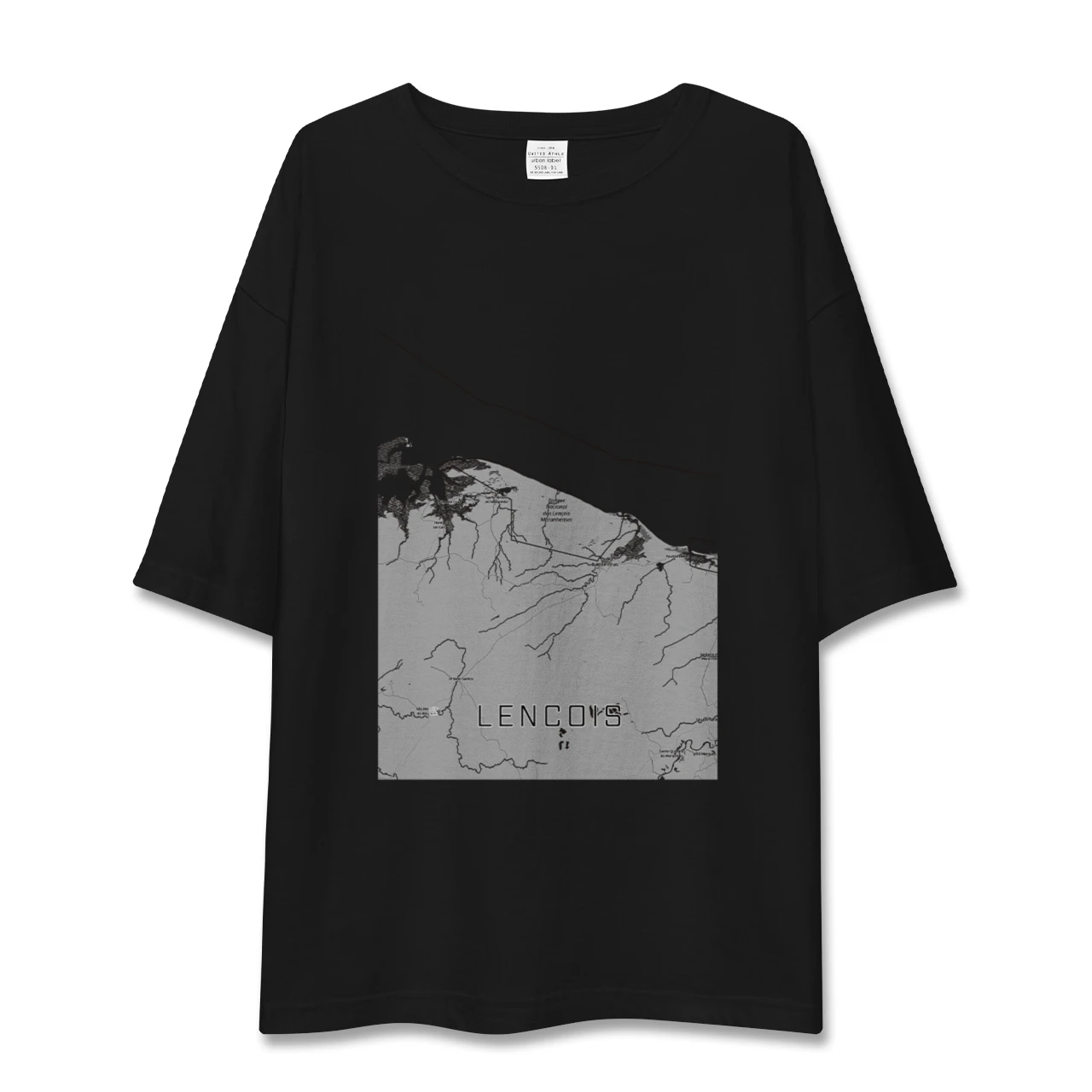 【レンソイス（ブラジル）】地図柄ビッグシルエットTシャツ