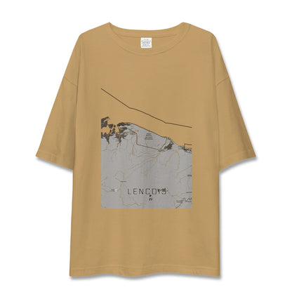 【レンソイス（ブラジル）】地図柄ビッグシルエットTシャツ