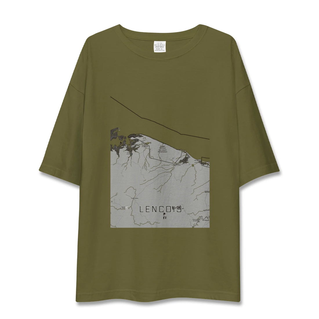 【レンソイス（ブラジル）】地図柄ビッグシルエットTシャツ