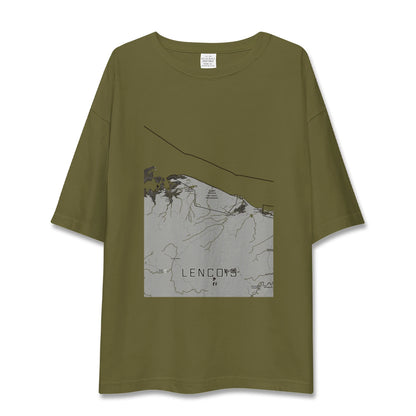 【レンソイス（ブラジル）】地図柄ビッグシルエットTシャツ