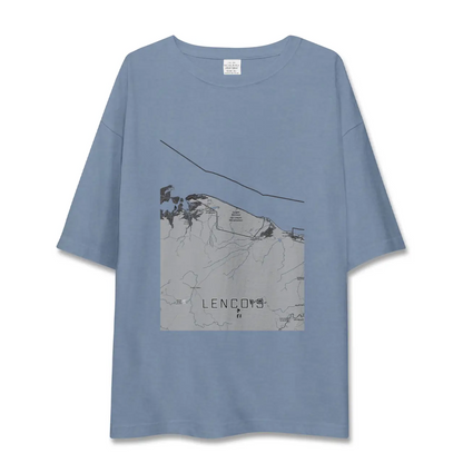 【レンソイス（ブラジル）】地図柄ビッグシルエットTシャツ