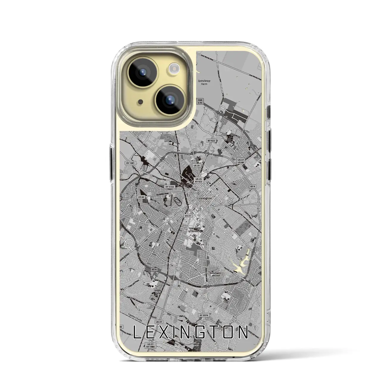 【レキシントン（アメリカ）】地図柄iPhoneケース（MagSafeタイプ）