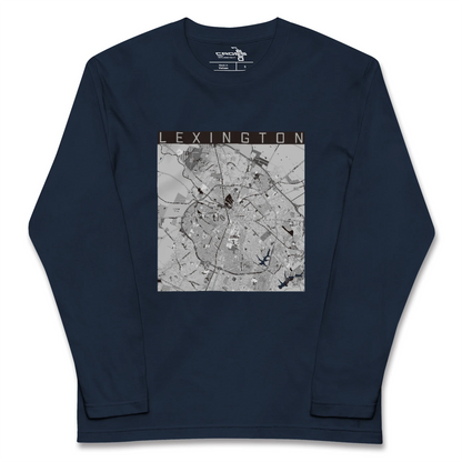 【レキシントン（アメリカ）】地図柄ロングスリーブTシャツ