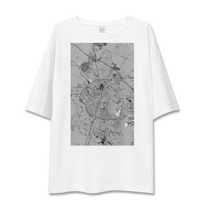【レキシントン（アメリカ）】地図柄ビッグシルエットTシャツ