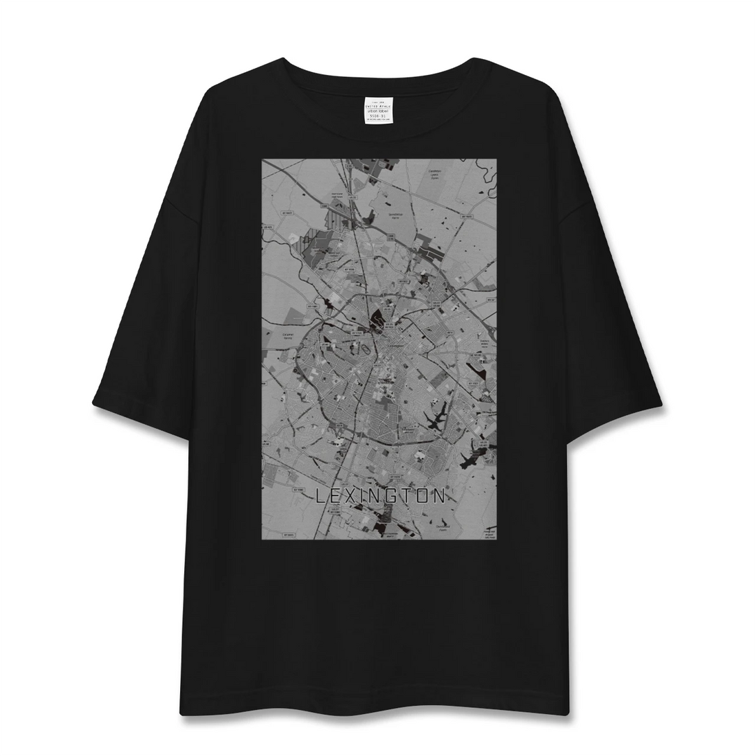 【レキシントン（アメリカ）】地図柄ビッグシルエットTシャツ