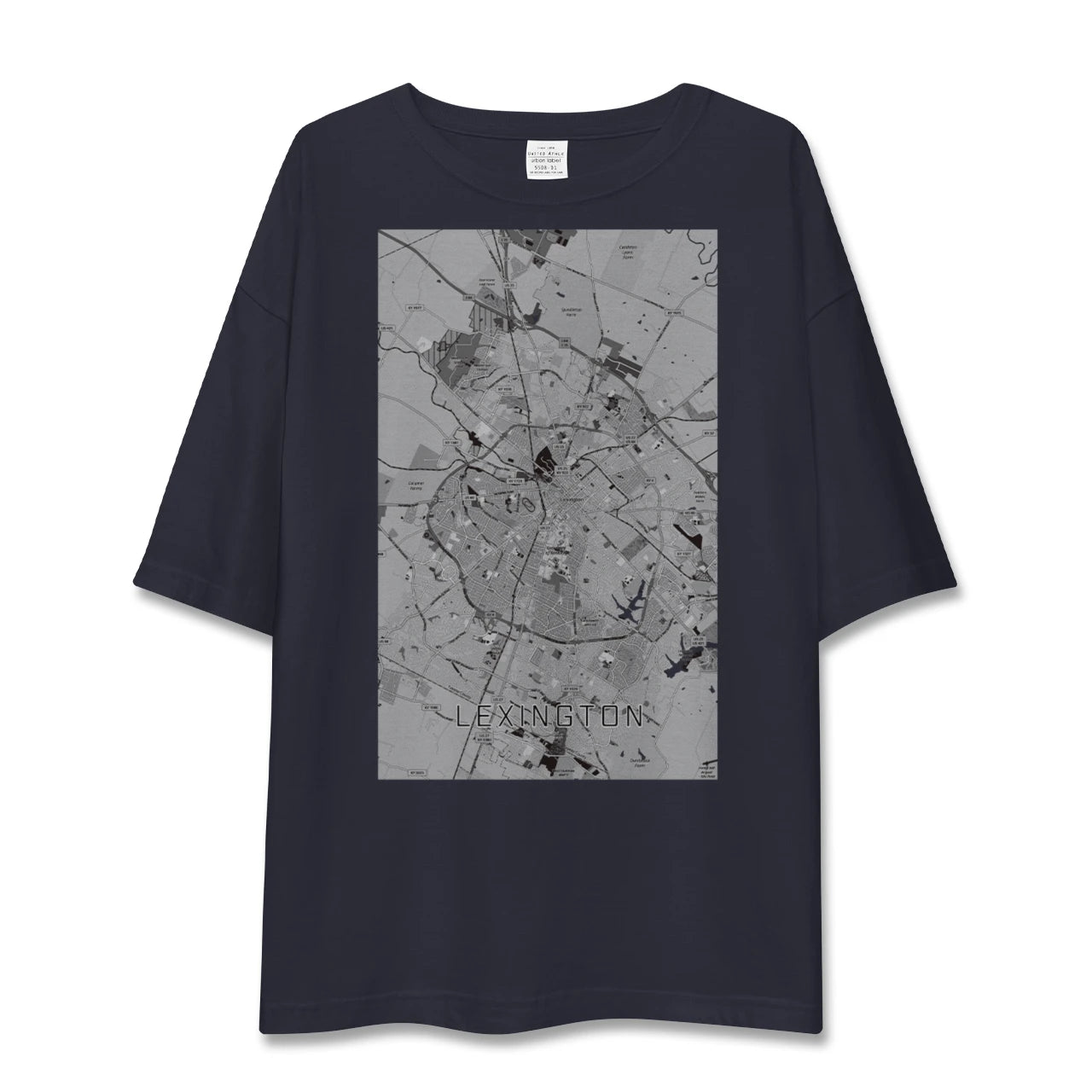 【レキシントン（アメリカ）】地図柄ビッグシルエットTシャツ
