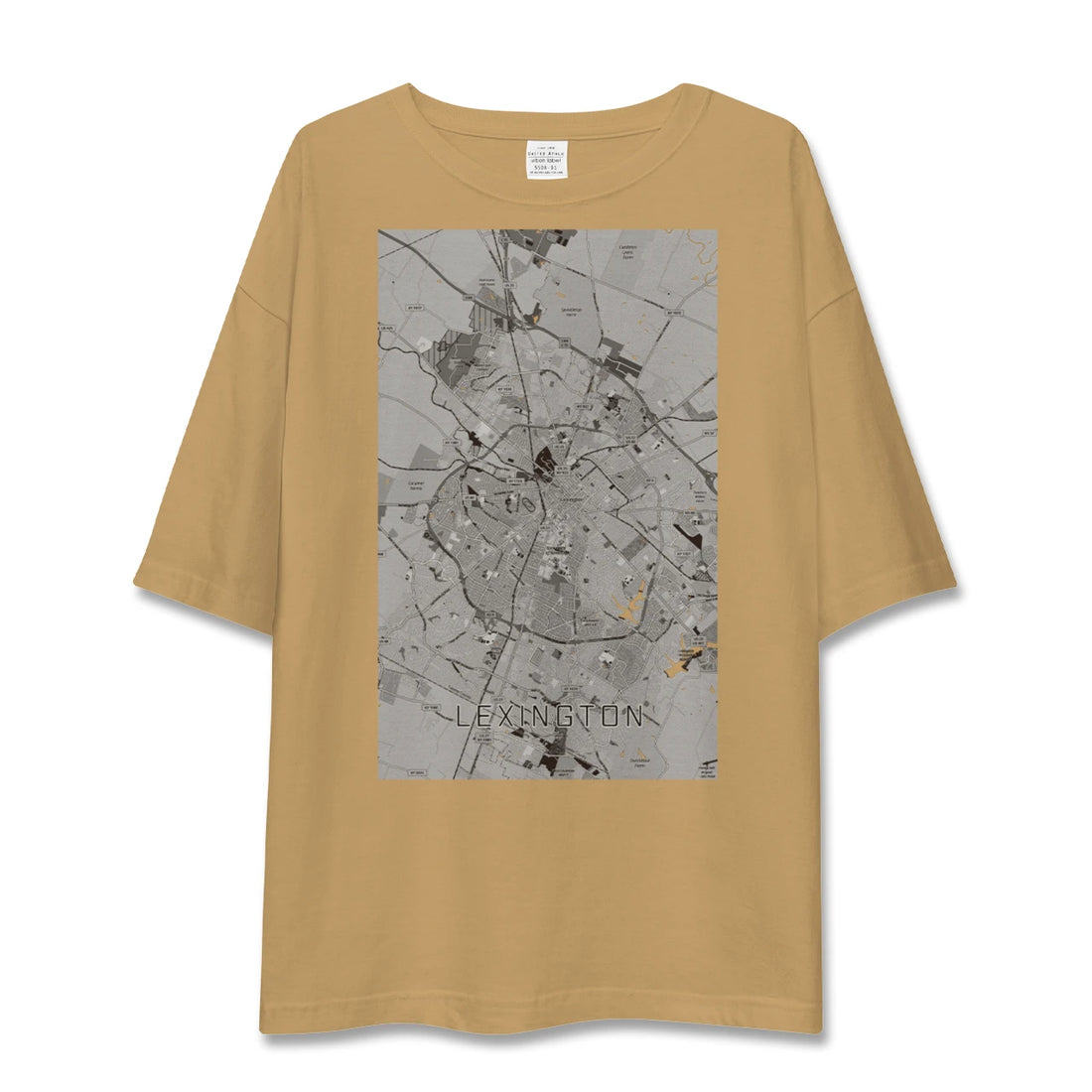 【レキシントン(アメリカ)】地図柄ビッグシルエットTシャツ
