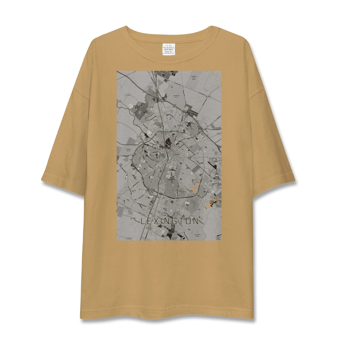 【レキシントン（アメリカ）】地図柄ビッグシルエットTシャツ