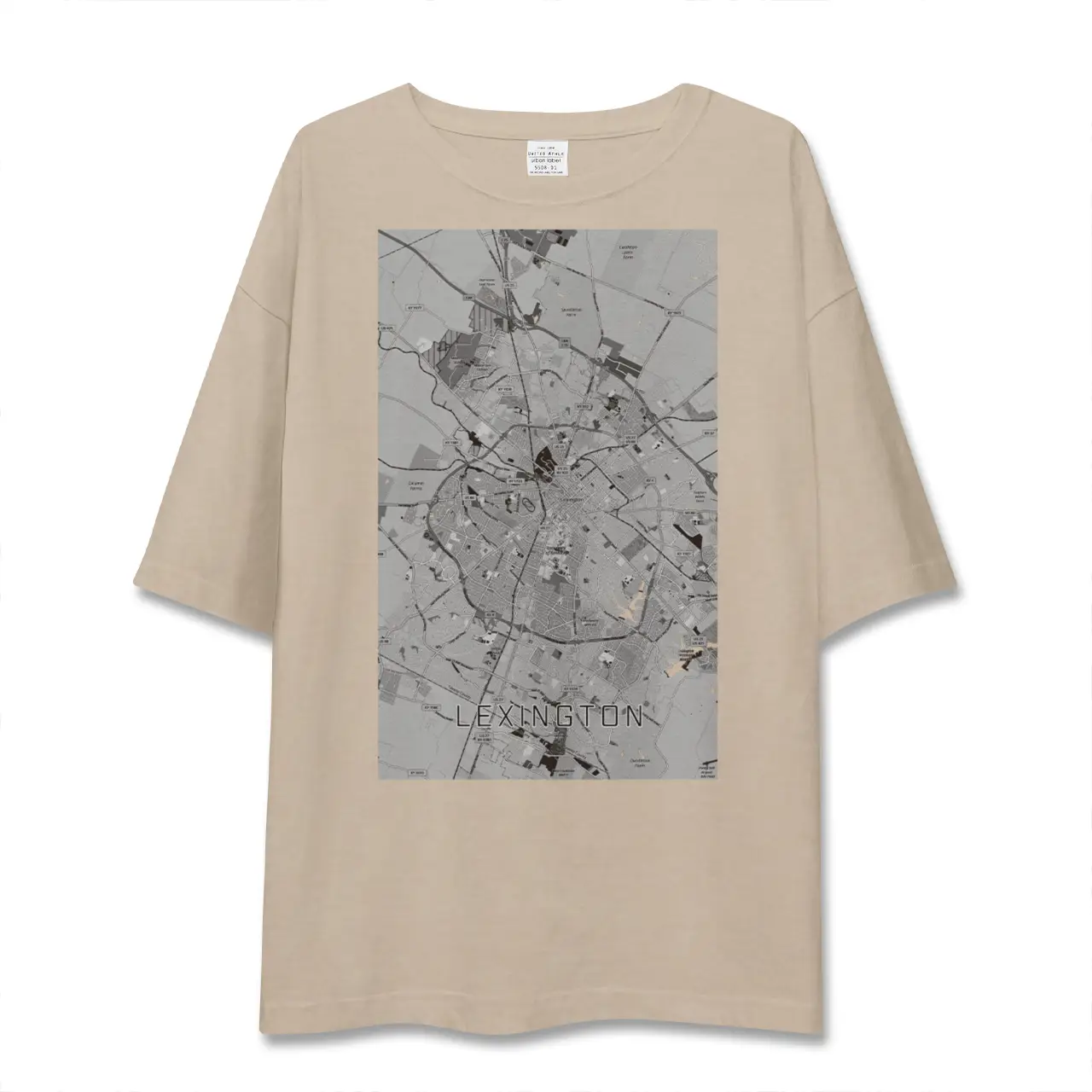 【レキシントン（アメリカ）】地図柄ビッグシルエットTシャツ