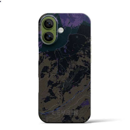 【レザン（スイス）】地図柄iPhoneケース（バックカバータイプ）