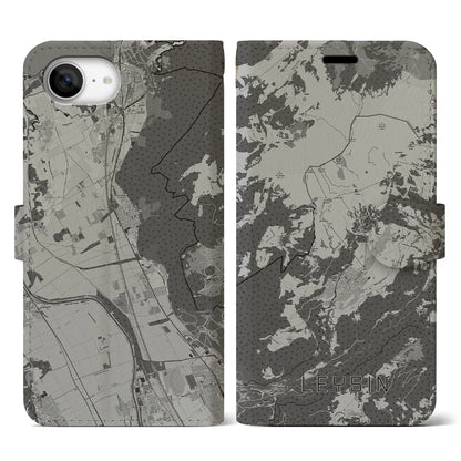 【レザン（スイス）】地図柄iPhoneケース（手帳タイプ）