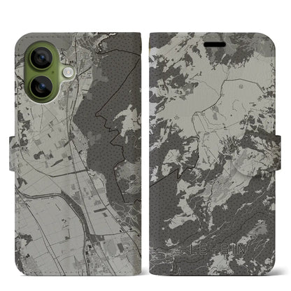 【レザン（スイス）】地図柄iPhoneケース（手帳タイプ）