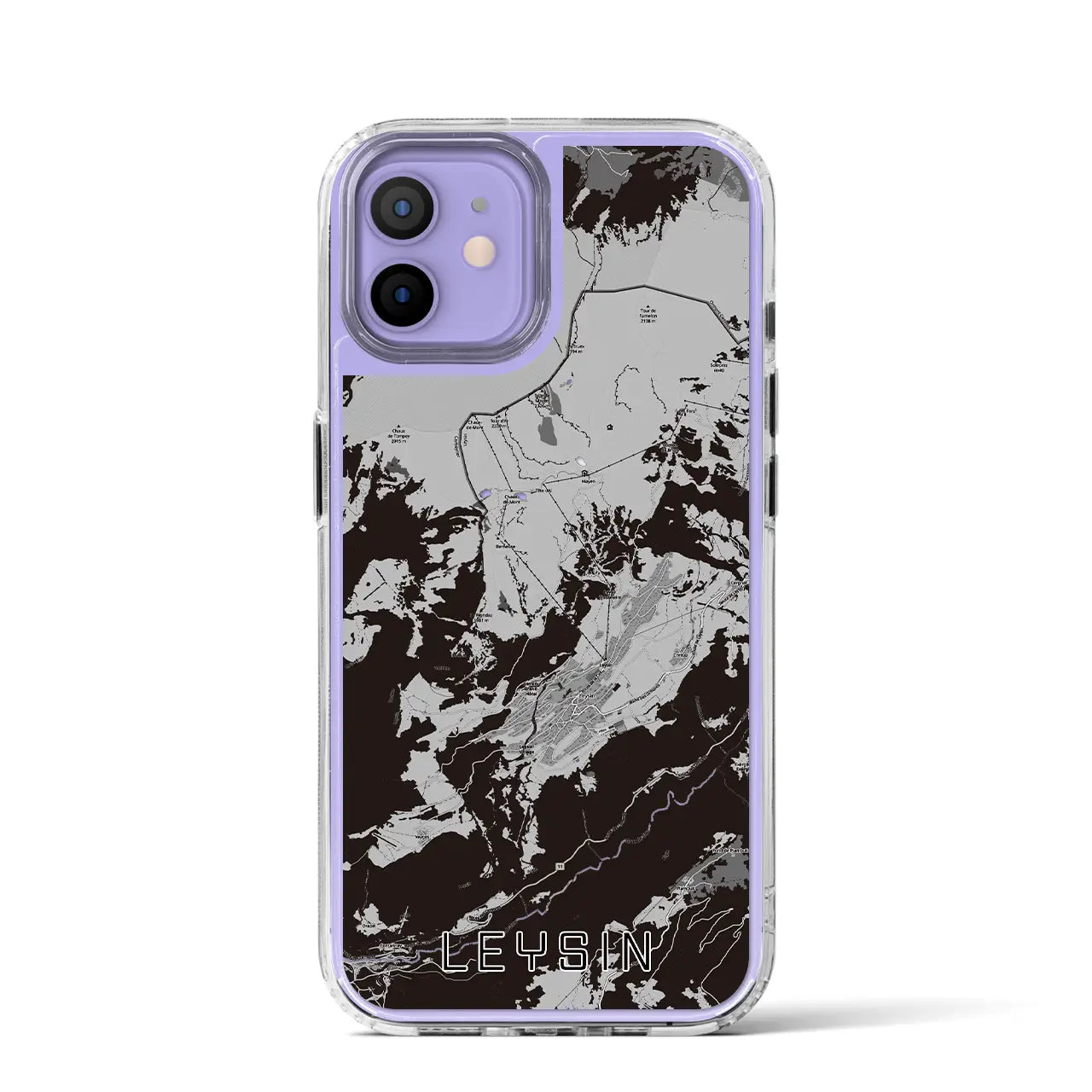 【レザン（スイス）】地図柄iPhoneケース（MagSafeタイプ）