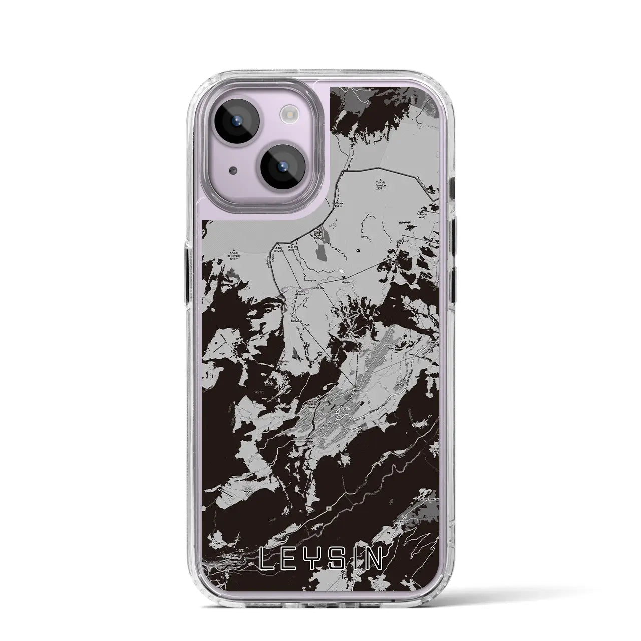 【レザン（スイス）】地図柄iPhoneケース（MagSafeタイプ）