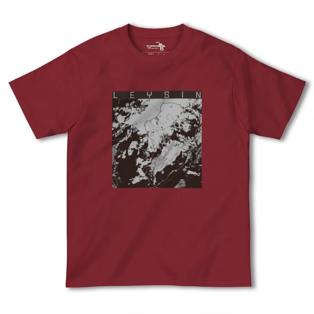 【レザン(スイス)】地図柄ヘビーウェイトTシャツ