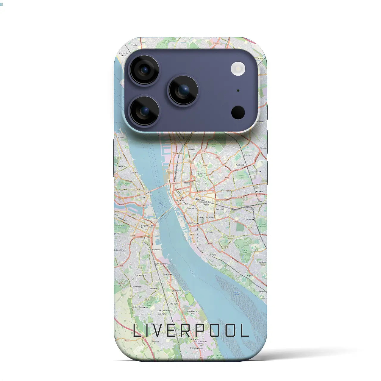 【リヴァプール（イギリス）】地図柄iPhoneケース（バックカバータイプ）