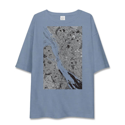 【リヴァプール（イギリス）】地図柄ビッグシルエットTシャツ