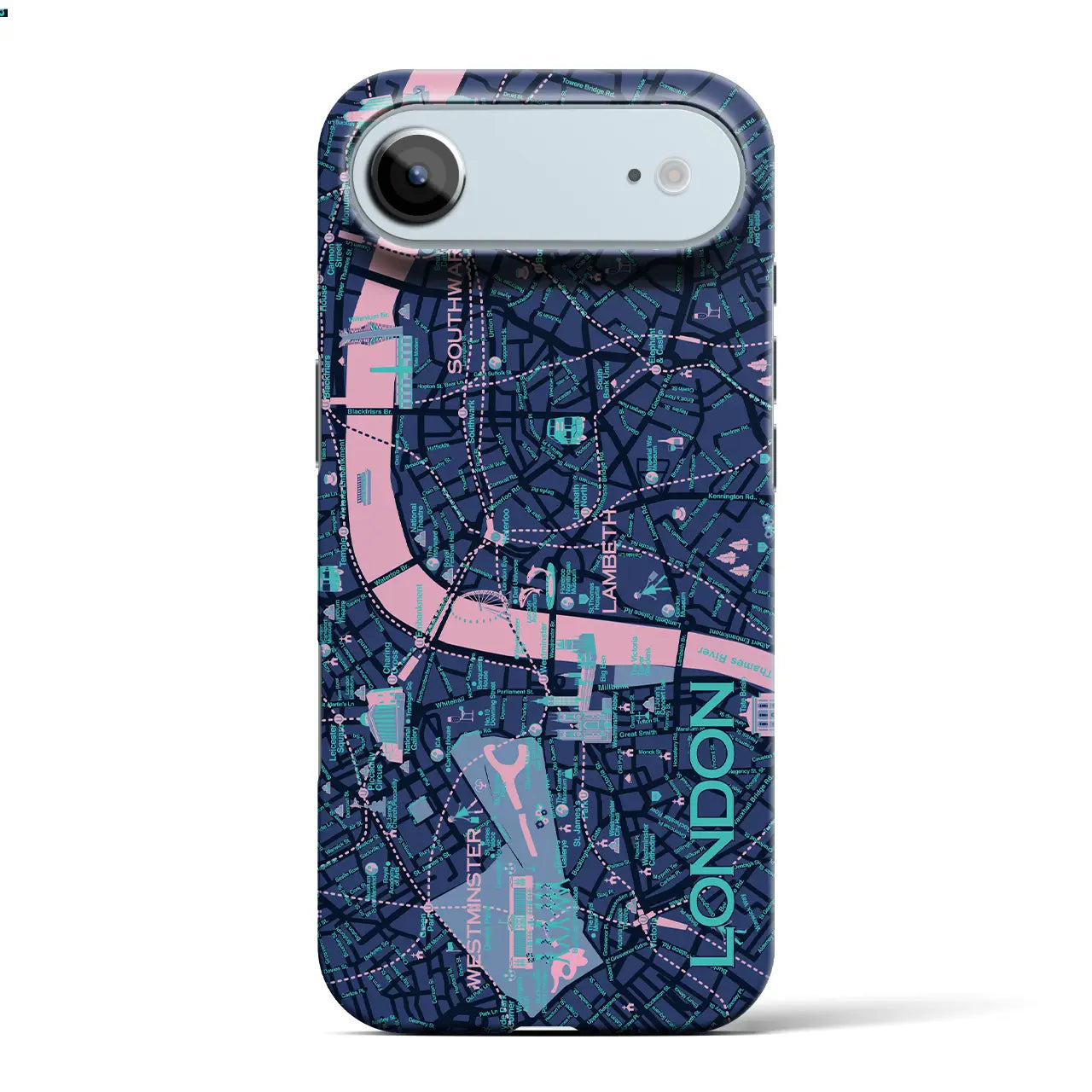 【ロンドン】イラストマップiPhoneケース（バックカバータイプ）