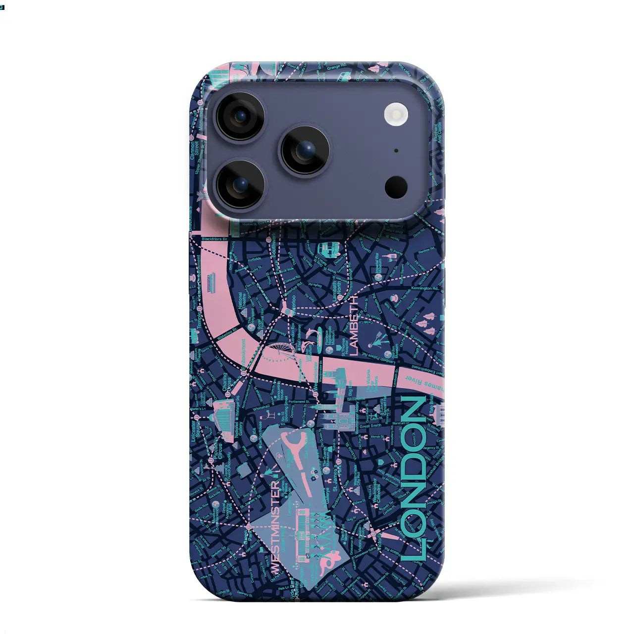 【ロンドン】イラストマップiPhoneケース（バックカバータイプ）