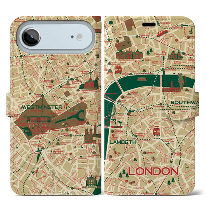 【ロンドン】イラストマップiPhoneケース（手帳タイプ）
