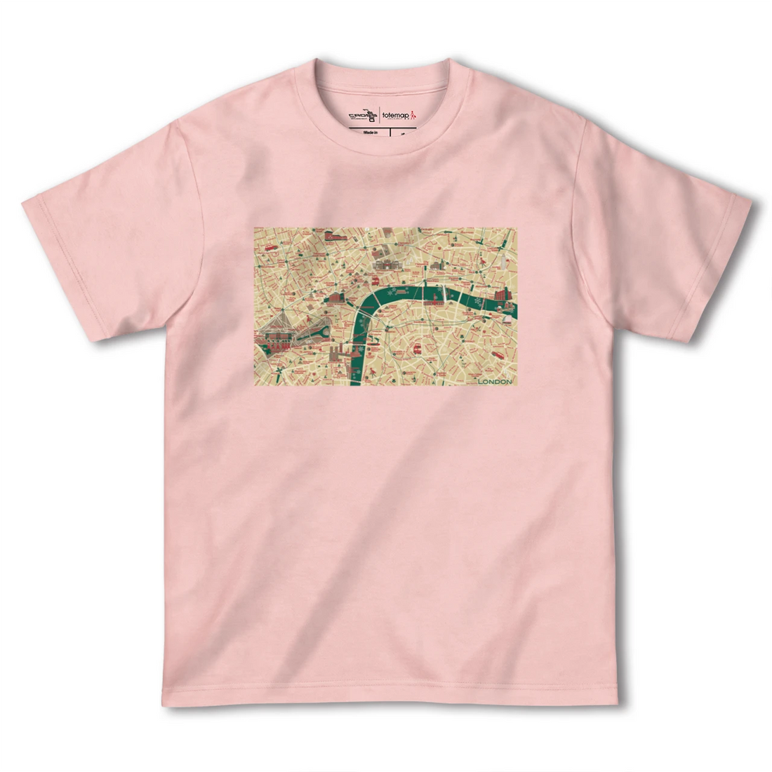 【ロンドン(イギリス)】イラストマップTシャツ