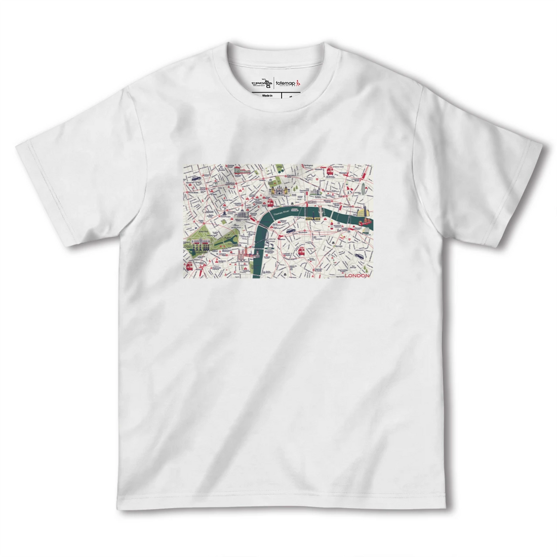 【ロンドン2(イギリス)】イラストマップTシャツ