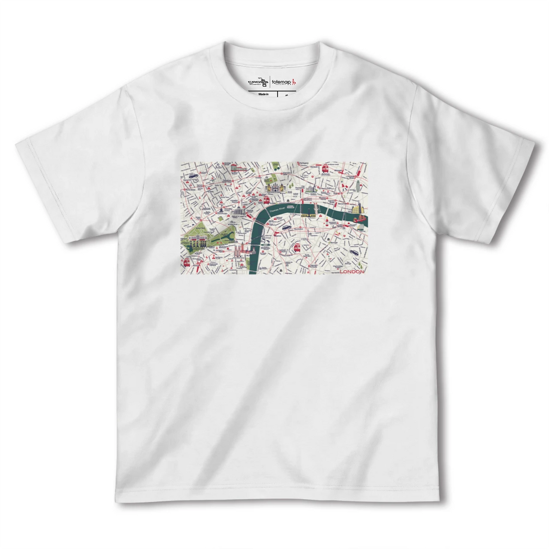 【ロンドン2（イギリス）】イラストマップTシャツ