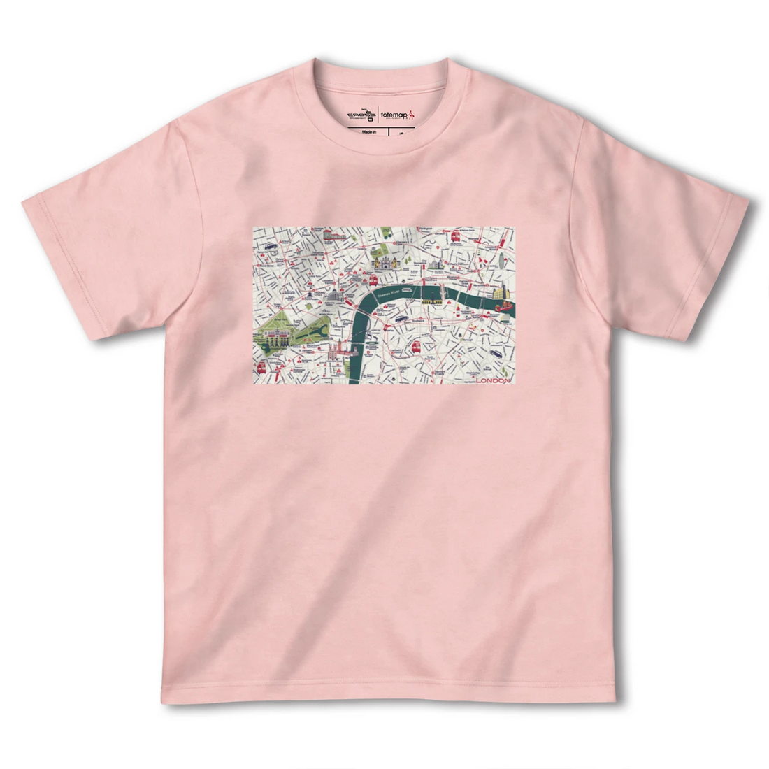 【ロンドン2(イギリス)】イラストマップTシャツ