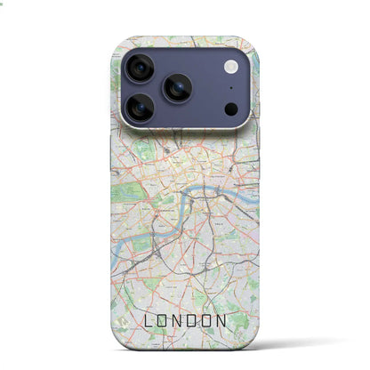 【ロンドン（イギリス）】地図柄iPhoneケース（バックカバータイプ）