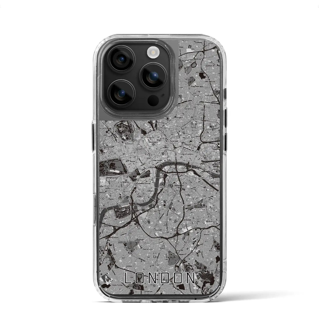 【ロンドン（イギリス）】地図柄iPhoneケース（MagSafeタイプ）
