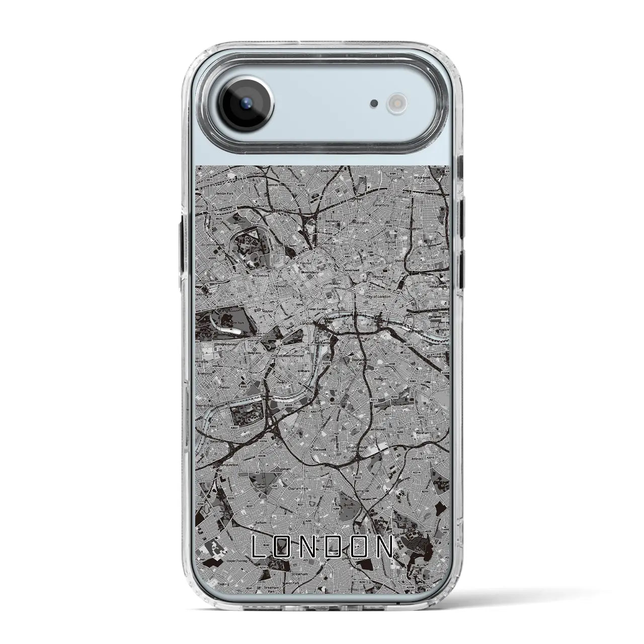 【ロンドン（イギリス）】地図柄iPhoneケース（MagSafeタイプ）