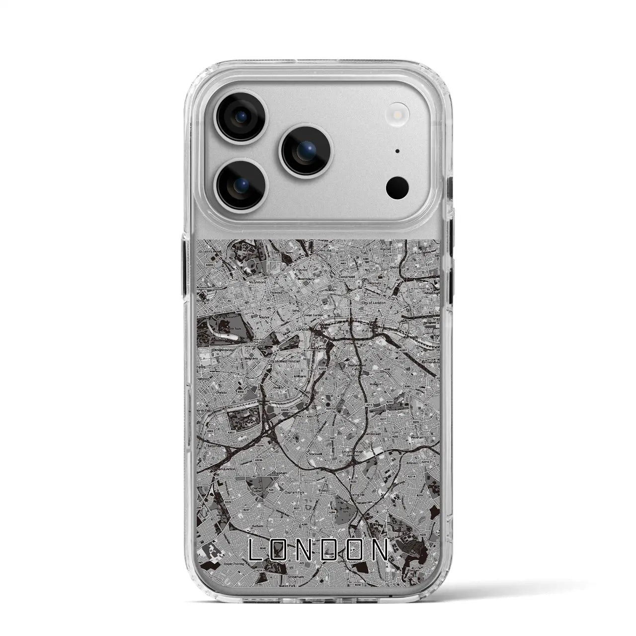 【ロンドン（イギリス）】地図柄iPhoneケース（MagSafeタイプ）