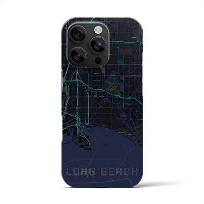 【ロングビーチ（アメリカ）】地図柄iPhoneケース（バックカバータイプ）