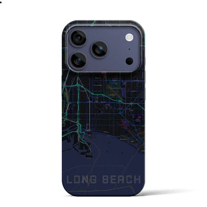 【ロングビーチ（アメリカ）】地図柄iPhoneケース（バックカバータイプ）
