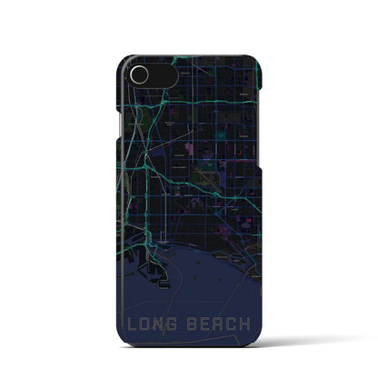 【ロングビーチ（アメリカ）】地図柄iPhoneケース（バックカバータイプ）